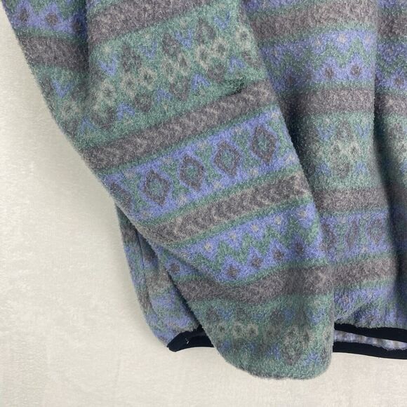 Vintage SCI Ski Country Imports Sweater XL Adult Blue Geometric Pullover - Picture 4 of 9